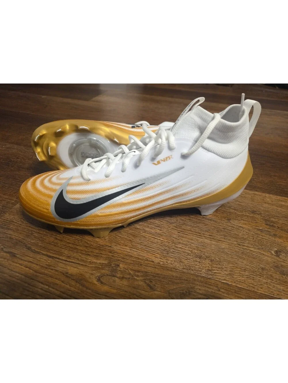 Nike Zoom Air Vapor Pro 1 White Black Metallic Gold FB3298 103 Men's Size 11.5